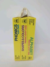 Vintage Golden Step Ahead Flash Cards Phonics Alphabet Shapes Colors 162 Cards