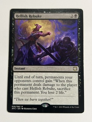 Hellish Rebuke - MTG - Commander: Adventures in the Forgotten Realms