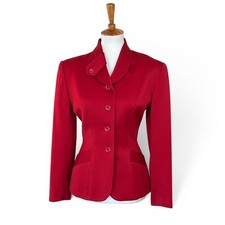 Vintage Norma Kamali Red Fitted Blazer Size 8