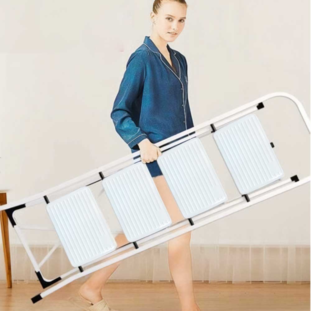 Escabeau 4 marches pliable pour ranger vos placards hauts - 3