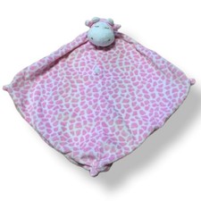 Angel Dear Pink Giraffe Baby Security Blanket Plush Lovey White Sleeping Girl