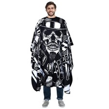 Waterproof Leopard Professional Hair Cutting Cape with Adjustable Snaps Closure