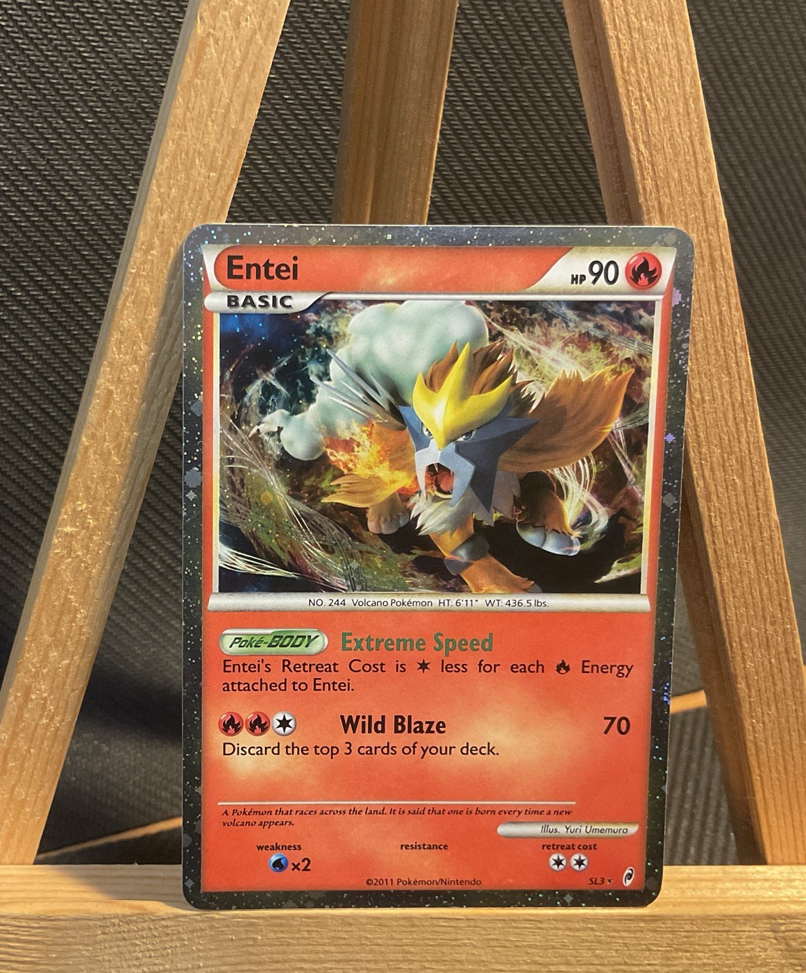 Pokemon TCG Card Call of Legends Shining Entei SL3 Secret Rare Holo NM/LP+