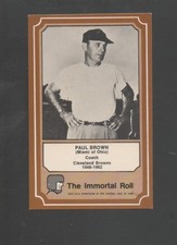 1975 Fleer Hall of Fame Immortals Football Card-Paul Brown-Cleveland Browns