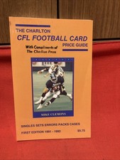 Charlton CFL Football Card Price Guide FIRST EDITION 1991-1992 For the GWN!!!