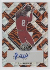 2022 Leaf Metal Draft Tiger Wave 3/5 CJ Williams #BA-CJW Auto no9