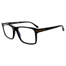 Tom Ford Tf5682 B Mens Plastic Eyeglass Frame 001 Shiny Black 54-17 W Sun Clip