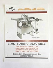 Tobin Arp Model Ta-14 Line Bore Machine Flier