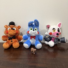 FNAF Five Nights at Freddy's Jazwares Freddy Bonnie Mangle 8" Plush Set of 3 NEW