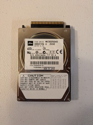 Toshiba 30GB MK3025GAS HDD2196 2.5-inch IDE Internal Hard Drive WITH ADAPTER!
