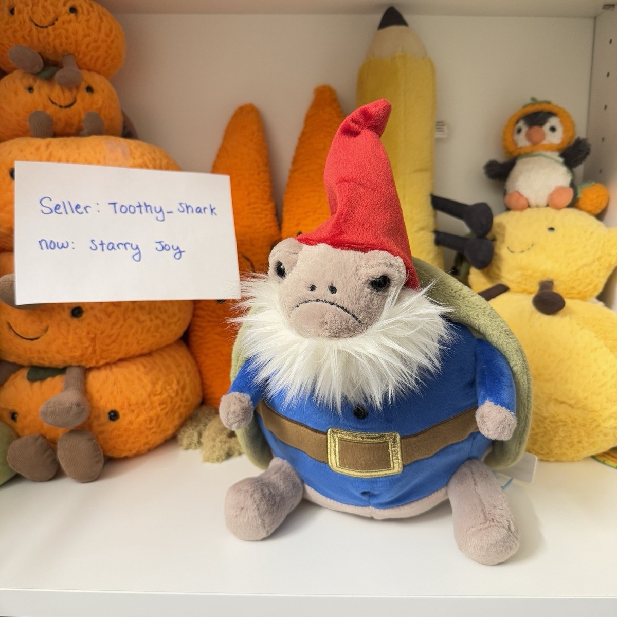 Jellycat Timmy Turtle 'Garden Gnome' BNWT - Retired Rare - 100