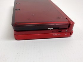 Nintendo 3DS Handheld System Flame Red Working With No Charger
