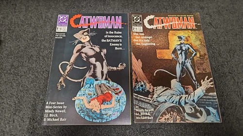 1989 DC COMICS CATWOMAN SET #1-2 VFNM/NM- VINTAGE BATMAN Combine Shipping!