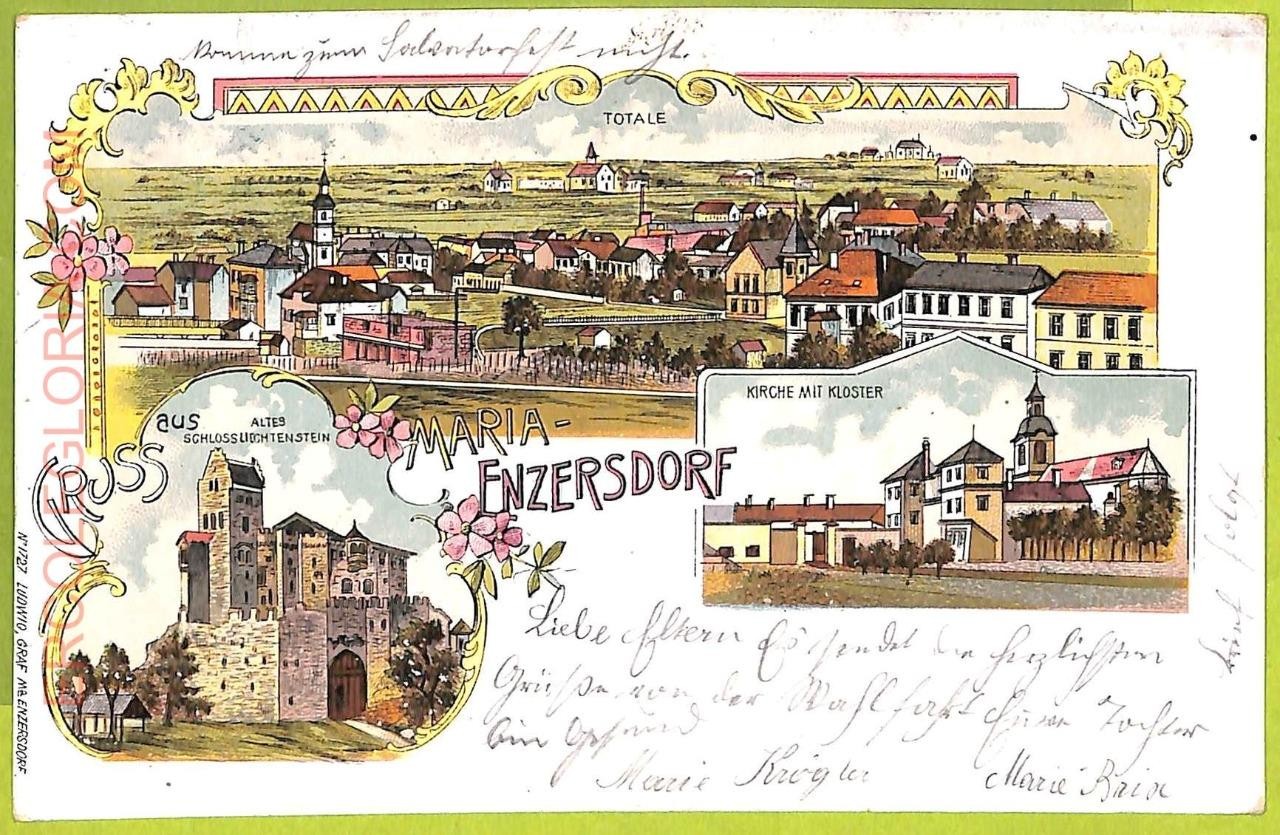 28441 - AUSTRIA - Cartoline VINTAGE POSTCARD - Saluti da Maria-Enzersdorf