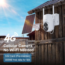 No WIFI Security Camera No Internet Needed, 4G LTE Cellular Security Camera O...