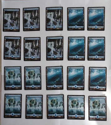 Zendikar Rising Full Art Island x20   ZNR Basic Lands Lot   NM MTG