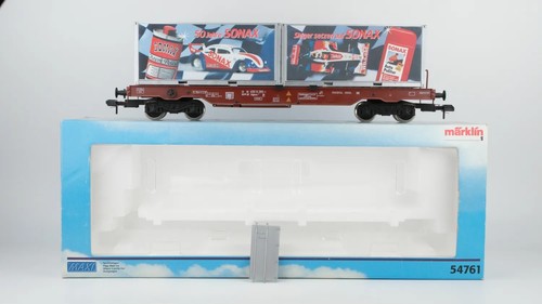 Märklin Spur 1 54761 Taschenwagen mit Containern SONAX DB | Condition: Gebraucht