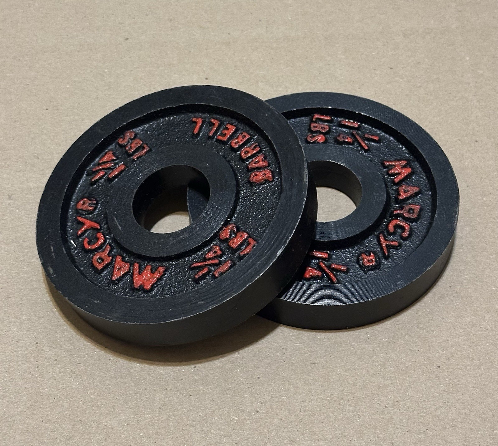 Marcy Barbell Weight Plate 1 1/4 lbs Plate 1" Hole Set of 2 