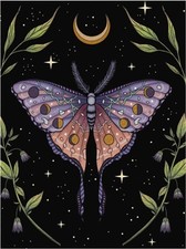 Diamond Painting Kit - Moon Moth/Luna Moth - Beginner Kit