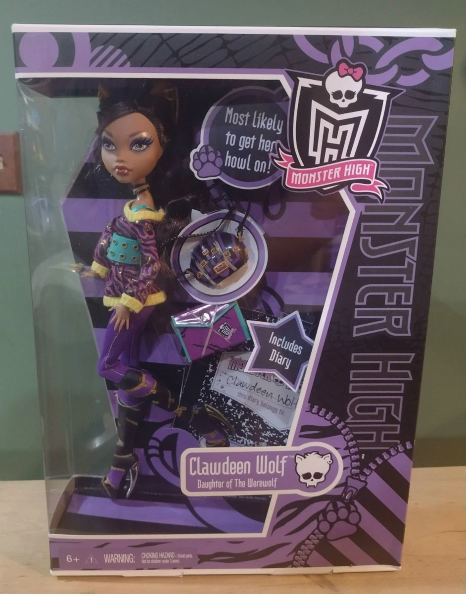 25+ Mattel Original (Unopened) Clawdeen Wolf Doll Monster High