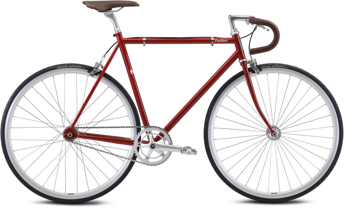 自転車本体 fuji feather Porsche993 arena red paint Fuji Feather Bike - Singlespeed Track Fixed Gear - M 54cm