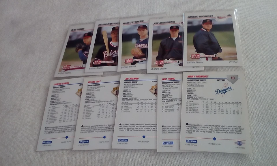 1992 Skybox AAA  Baseball 00-99 part. set  Pick cards that you may want/need. - Image 2 of 4