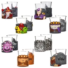 Dungeons and Dragons Mini Dice Cups w/ Dice Set Choose - Style/Color