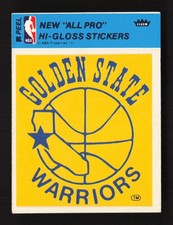 Golden State Warriors Logo 1978-79 Fleer NBA Team Stickers #NNO Blue strip JS1