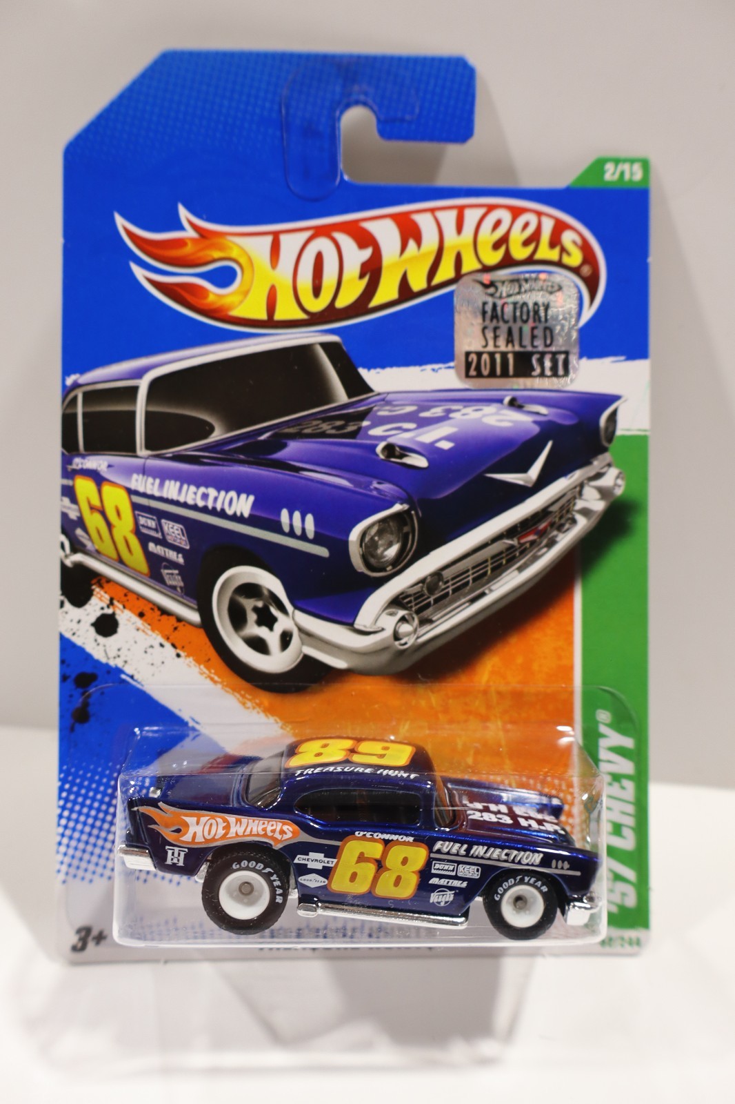 2011 Hot Wheels Super Treasure Hunt '57 Chevy With Real Riders 