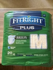 Medline FitRight Plus Briefs - 20 Pack  Medium FREEEEEEEEE SHIPPING