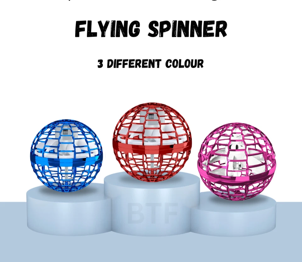 New UFO Flying Spinner Orb Boomerang Hover Ball Age 6+ to Adult Hand Toy Gifts - Image 2 of 4