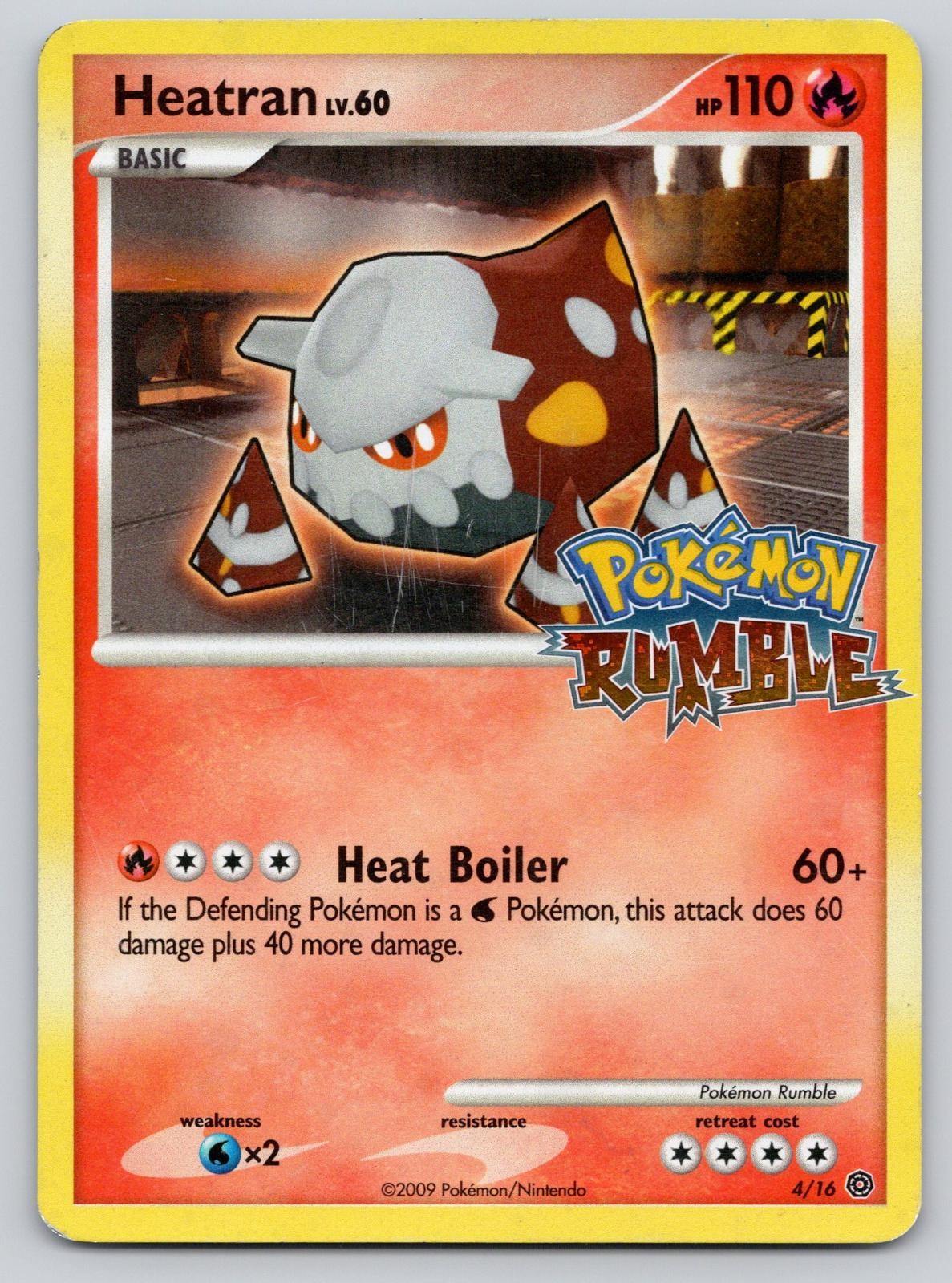 DMG Heatran 4/16 Promo Pokemon Rumble Pokemon 2009