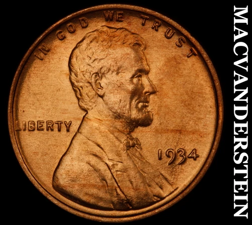 1934 Lincoln Wheat Cent-Choice Gem BU Lustrous No Reserve #i5715