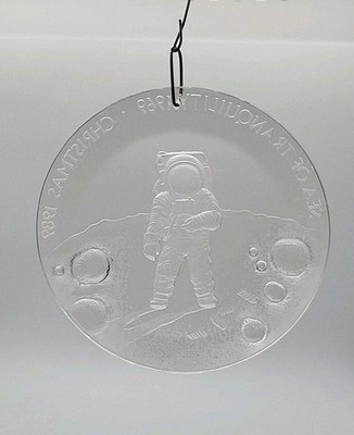 Vtg Apollo 11 Cincinnati Milacron Ornament 1989 Sea Of Tranquility 