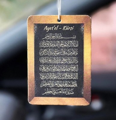 2x Ayet el Kürsi Autoschmuck Innenspiegel Araba Kokusu 