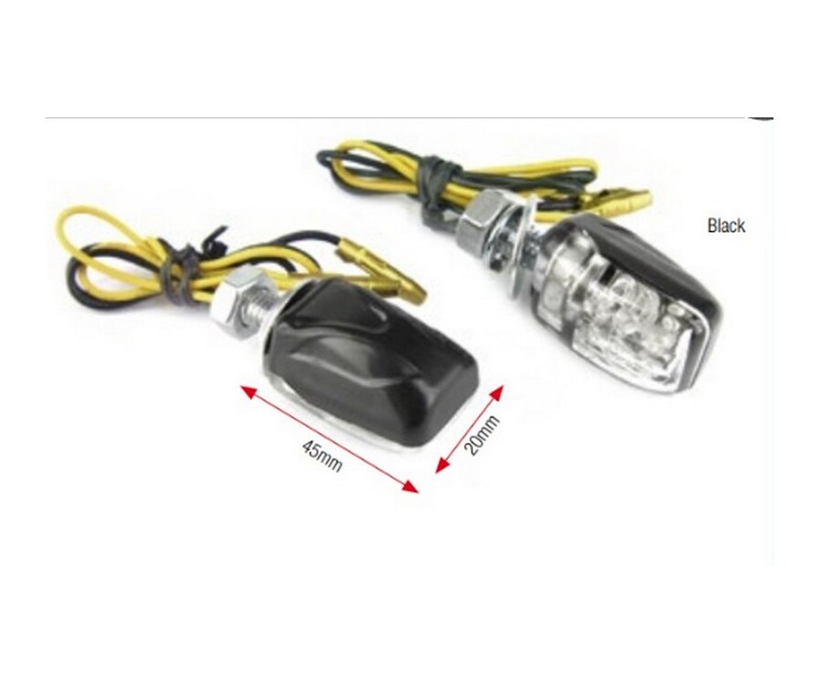 Clignotants BIHR Shell LED noir au design épuré en alliage résistant - 2