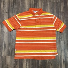 Vintage Phat Farm Polo Shirt Adult Large White Orange 90s Y2K Streetwear