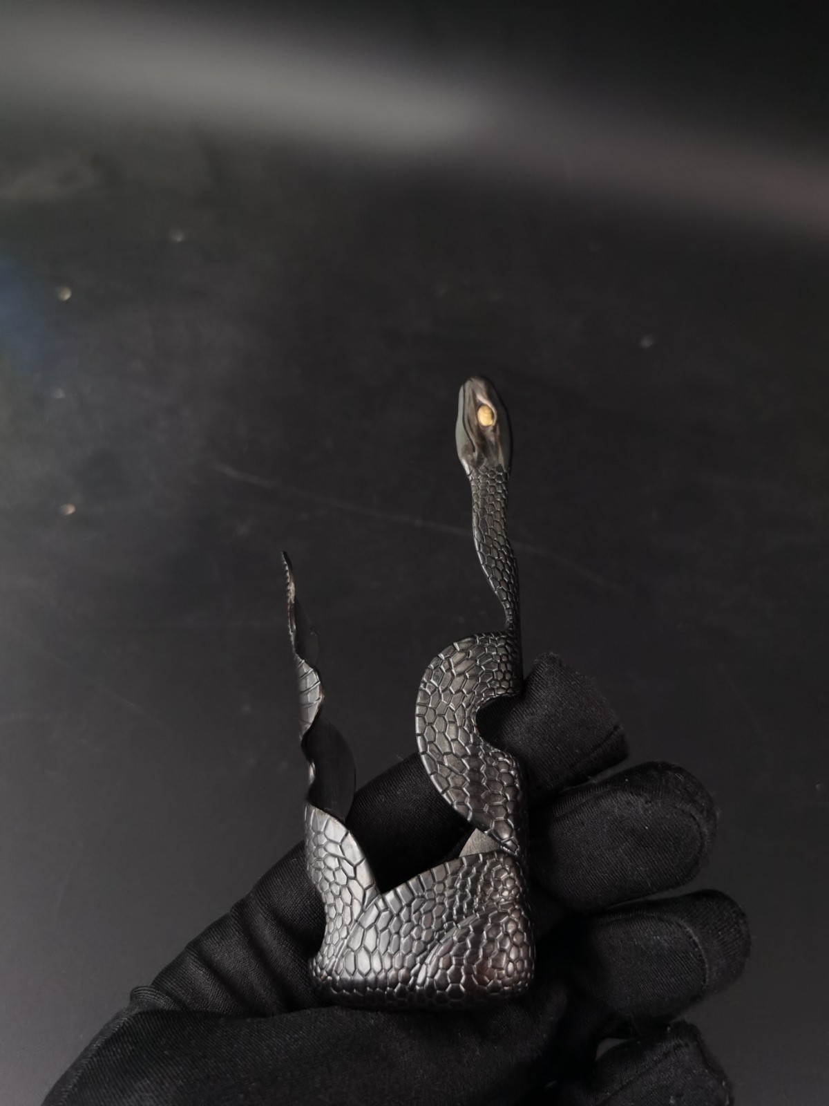 Tipo japonés patrón de serpiente grande Kojirii para Katana y Wakziashi Y185
