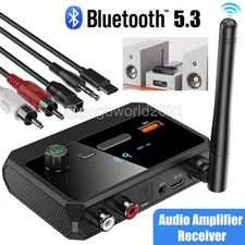 Bluetooth 5.3 Home Stereo Audio Receiver AUX USB Optical HD Music to RCA Adapter