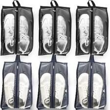 Shoe Bags for Travel 6 Pack Large Multi-color Shoe Pouch for Men Women Waterp...