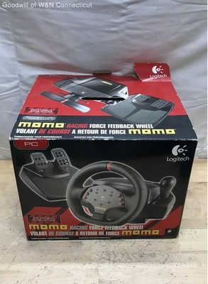 Logitech Momo Racing Force Feedback Wheel PC Steering Wheel & Pedals With Box