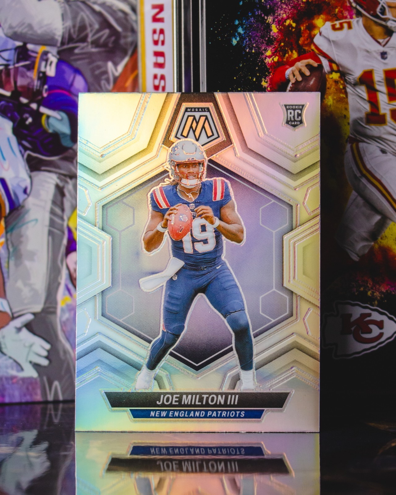 2024 Panini Mosaic #397 Joe Milton III Silver Prizm Rookie