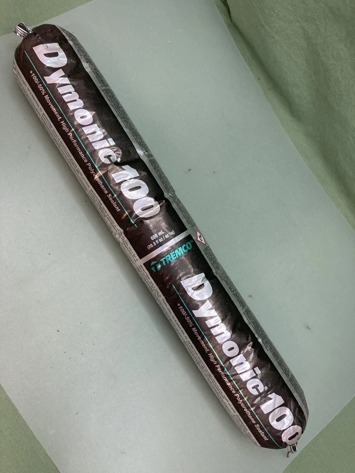 New Genuine Tremco Dymonic 100 20.3 oz Polyurethane Sealant Sausage, Gry