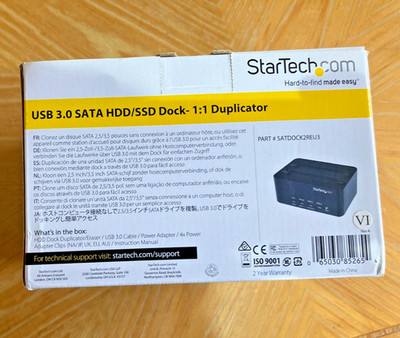 StarTech, 2-Bay USB 3.0 to SATA, Hard Drive Docking Station, USB Hard Drive Dock...