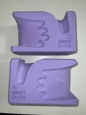 WRISTBuddy  Yoga Blocks 2-Pack (Left + Right)   Ergonomic, 9x6x4 IN, Lavender 