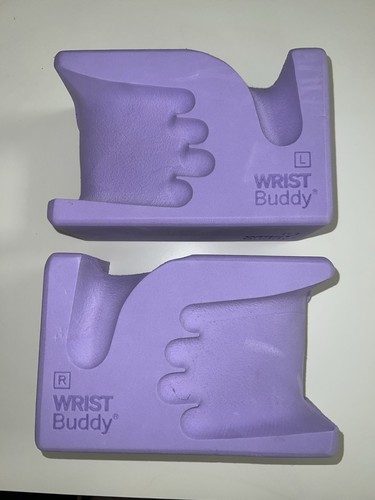 WRISTBuddy® Yoga Blocks 2-Pack (Left + Right) — Ergonomic, 9x6x4 IN, Lavender