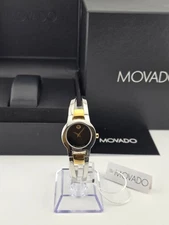Movado Amorosa Black Dial Stainless Steel Women’s Watch - 0606893 ($695 MSRP)