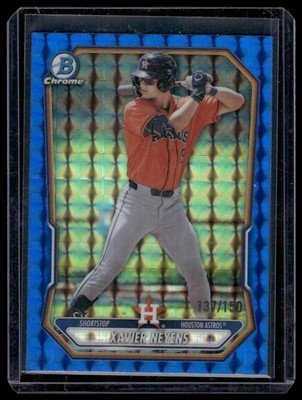 2026 Bowman #BCP-133 Xavier Neyens Chrome Blue Geometric /150