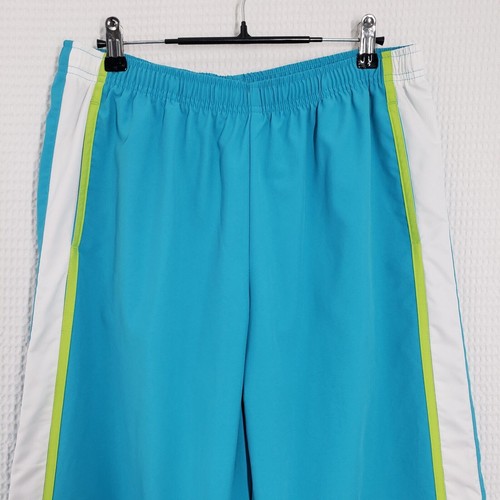 Vintage Y2k Nike Track Pants Womens Large Blue Cropped Athletic Warm Up Swoosh - Picture 13 of 20