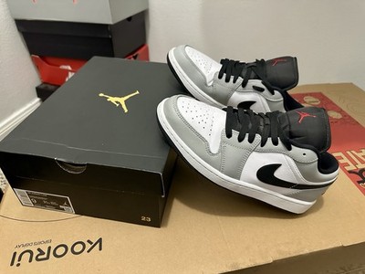 Nike Air Jordan 1 Low Light Smoke Grey Men's Size 9 Excellent Condition w. Box